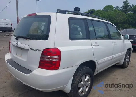 2001 Toyota Highlander V6 z USA, uszkodzony, nr VIN JTEGF21A810003807